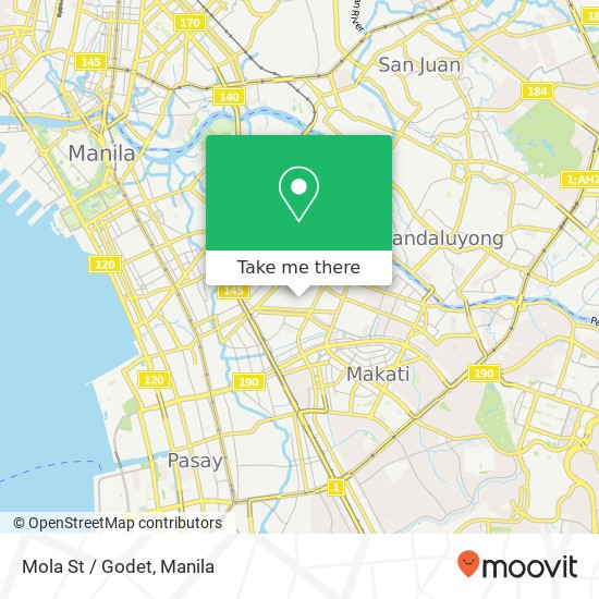 Mola St / Godet map