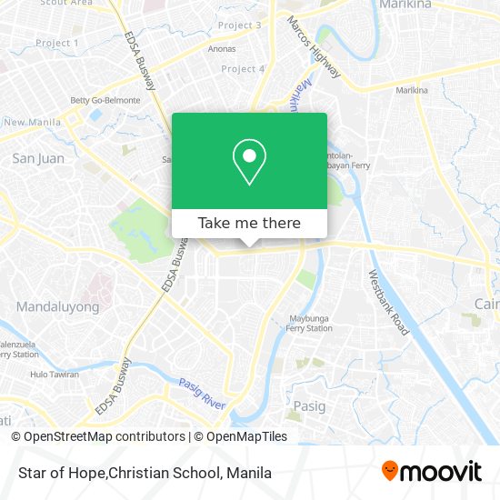 Star of Hope,Christian School map