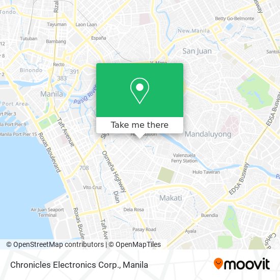 Chronicles Electronics Corp. map