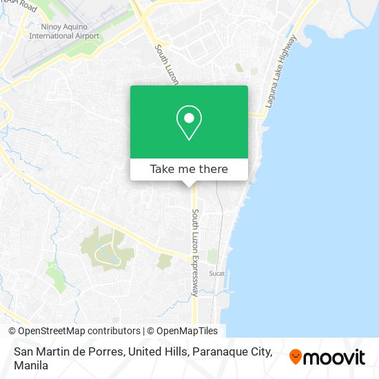San Martin de Porres, United Hills, Paranaque City map