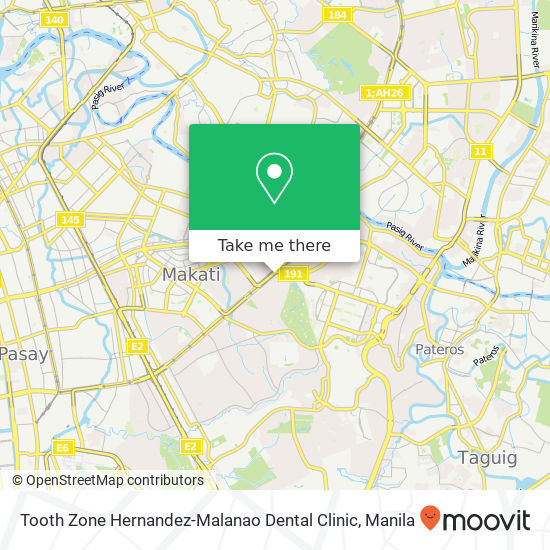 Tooth Zone Hernandez-Malanao Dental Clinic map
