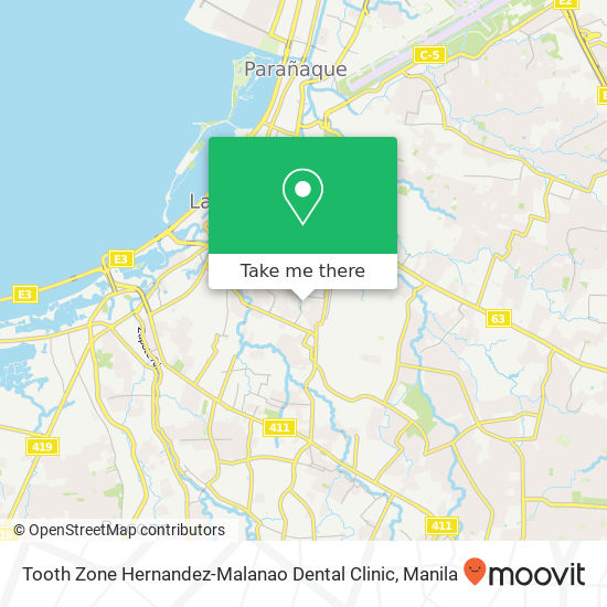 Tooth Zone Hernandez-Malanao Dental Clinic map