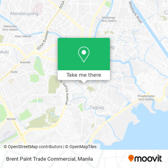 Brent Paint Trade Commercial map