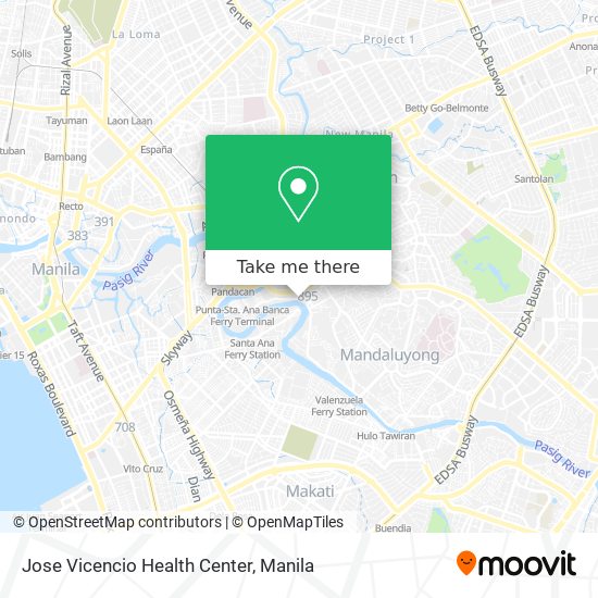 Jose Vicencio Health Center map