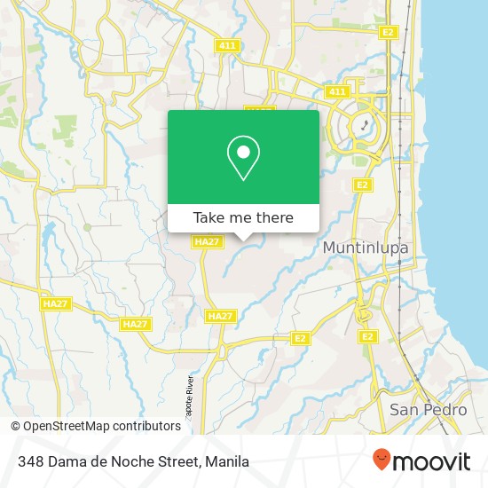 348 Dama de Noche Street map