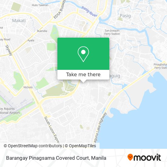 Barangay Pinagsama Covered Court map