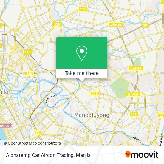 Alphatemp Car Aircon Trading map