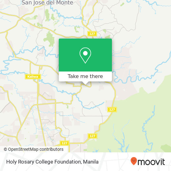 Holy Rosary College Foundation map
