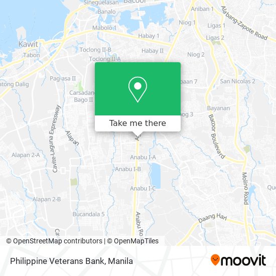Philippine Veterans Bank map