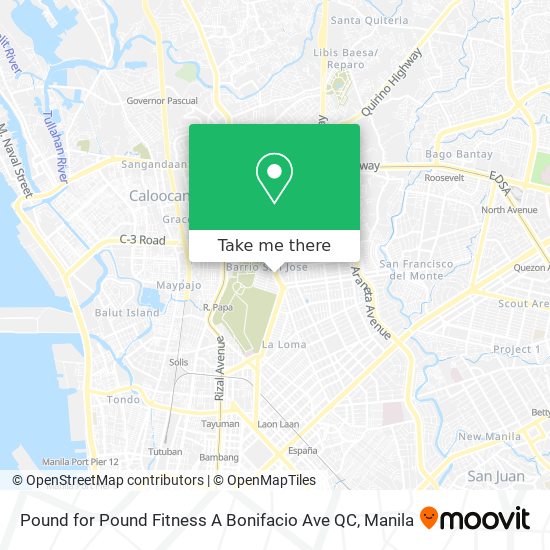 Pound for Pound Fitness A Bonifacio Ave QC map