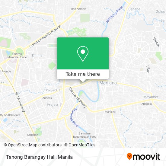 Tanong Barangay Hall map