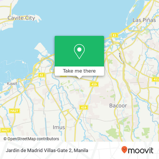 Jardin de Madrid Villas-Gate 2 map