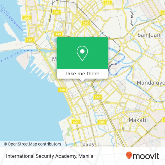 International Security Academy map