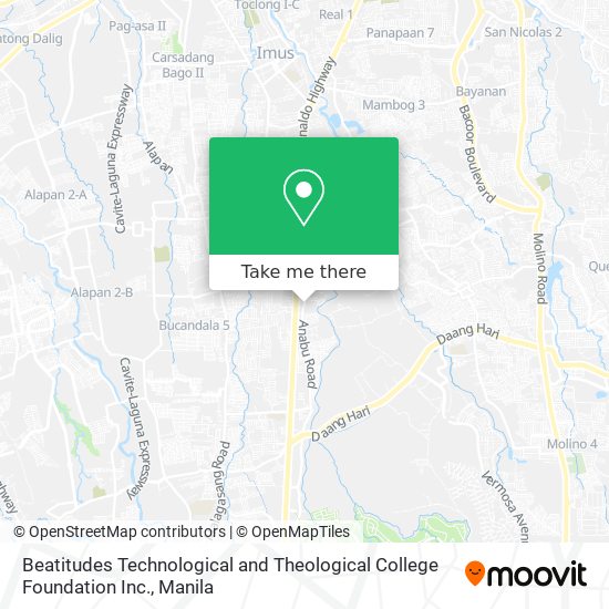 Beatitudes Technological and Theological College Foundation Inc. map