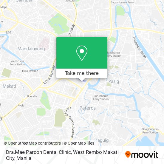 Dra.Mae Parcon Dental Clinic, West Rembo Makati City map