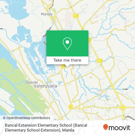 Bancal Extension Elementary School map