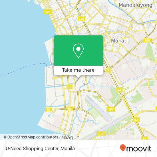 U-Need Shopping Center map