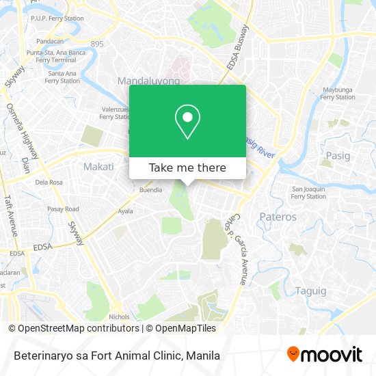 Beterinaryo sa Fort Animal Clinic map