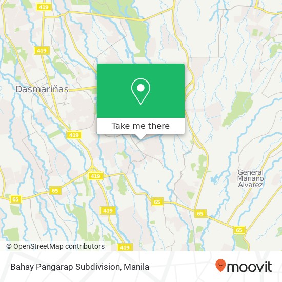 Bahay Pangarap Subdivision map