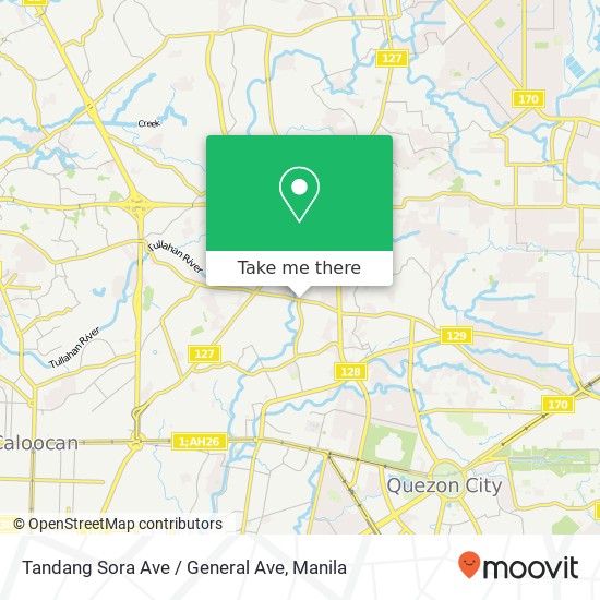 Tandang Sora Ave / General Ave map
