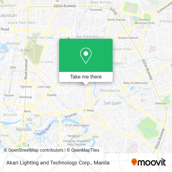 Akari Lighting and Technology Corp. map