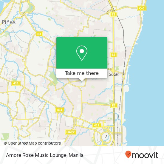 Amore Rose Music Lounge map