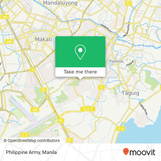 Philippine Army map