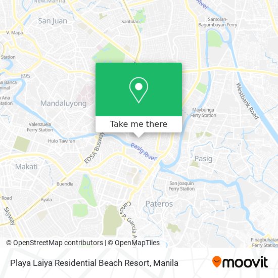 Playa Laiya Residential Beach Resort map