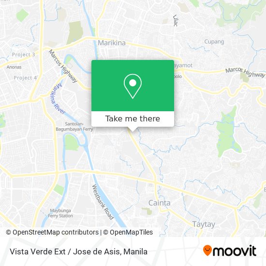 Vista Verde Ext / Jose de Asis map