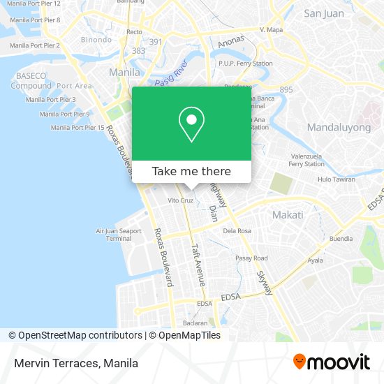 Mervin Terraces map