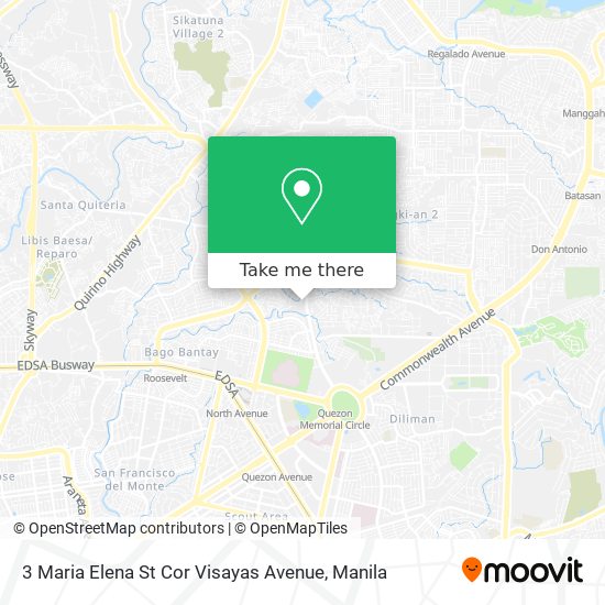 3 Maria Elena St Cor Visayas Avenue map