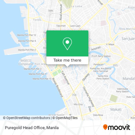 Puregold Head Office map