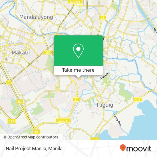 Nail Project Manila map