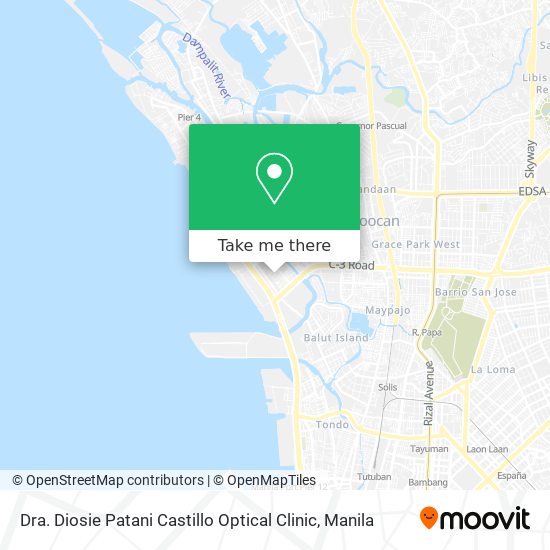 Dra. Diosie Patani Castillo Optical Clinic map