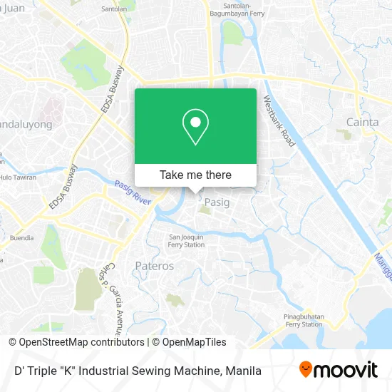 D' Triple "K" Industrial Sewing Machine map