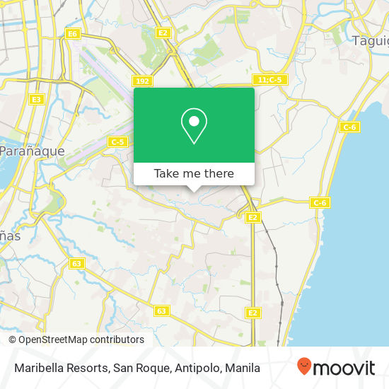 Maribella Resorts, San Roque, Antipolo map