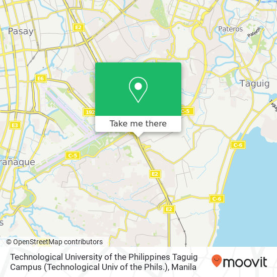 Technological University of the Philippines Taguig Campus (Technological Univ of the Phils.) map