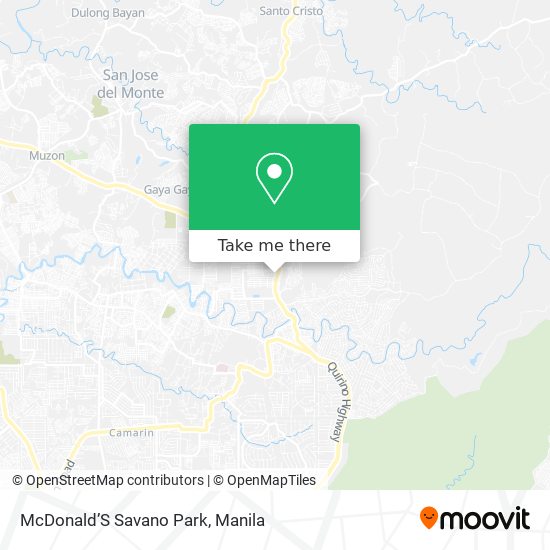 McDonald’S Savano Park map