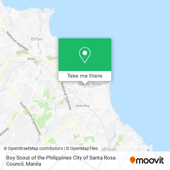 Boy Scout of the Philippines City of Santa Rosa Council map