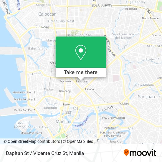 Dapitan St / Vicente Cruz St map