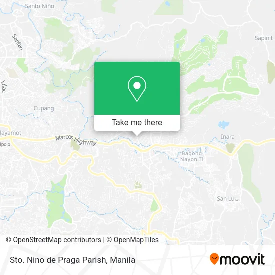 Sto. Nino de Praga Parish map
