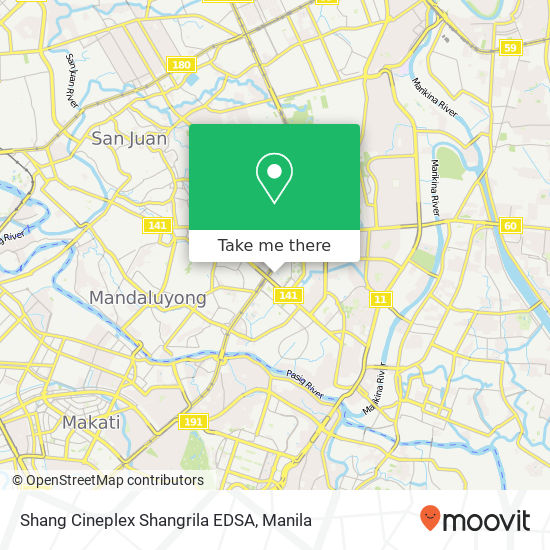 Shang Cineplex Shangrila EDSA map