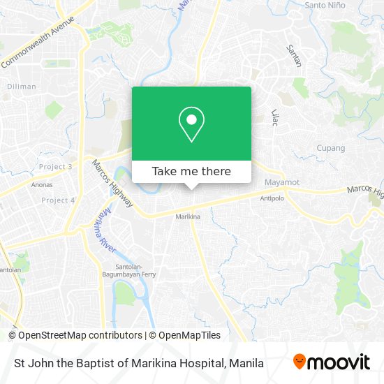 St John the Baptist of Marikina Hospital map
