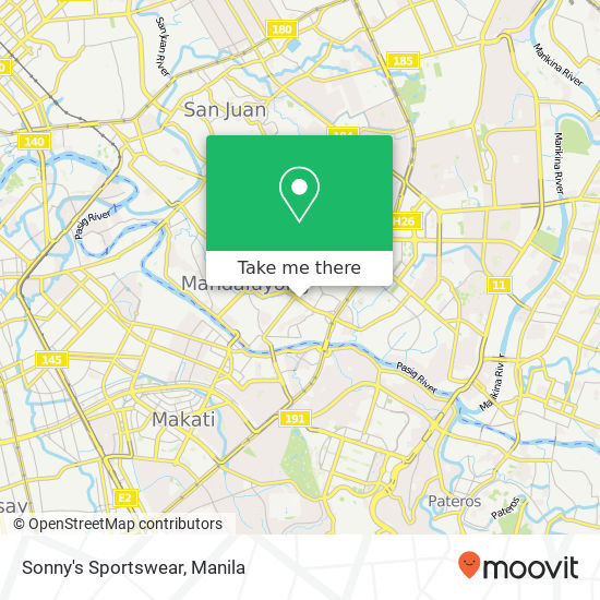 Sonny's Sportswear map