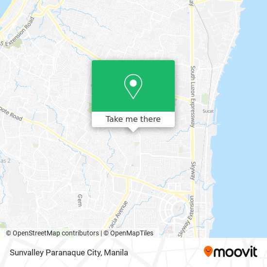 Sunvalley Paranaque City map