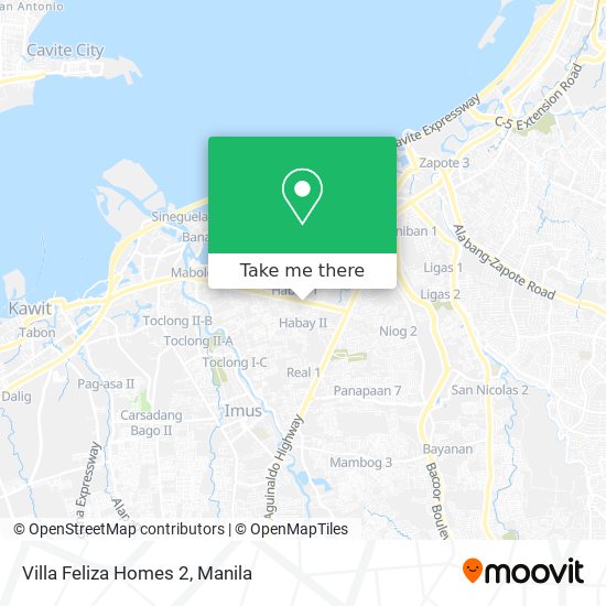Villa Feliza Homes 2 map