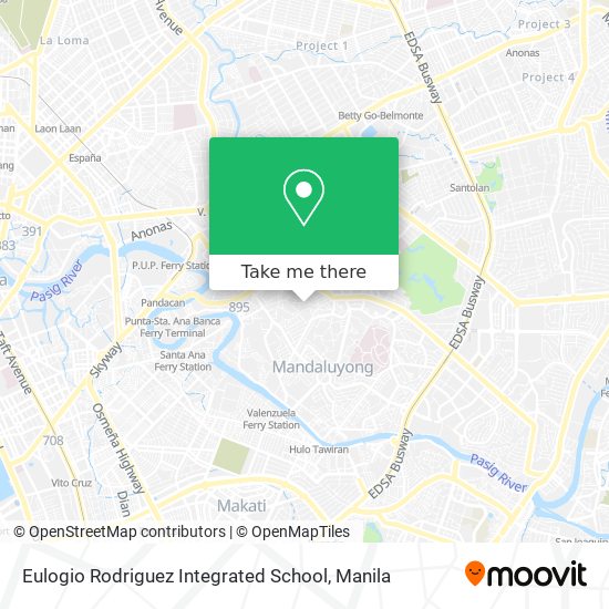 Eulogio Rodriguez Integrated School map