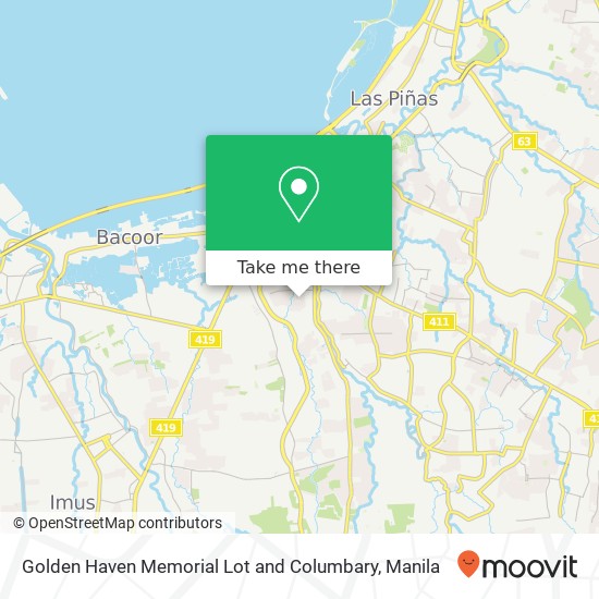 Golden Haven Memorial Lot and Columbary map