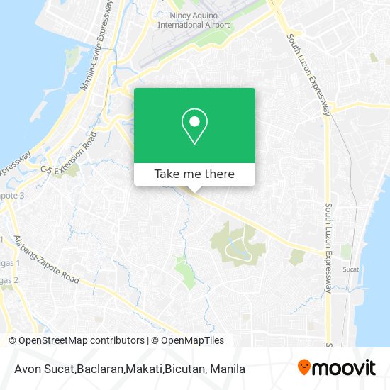 Avon Sucat,Baclaran,Makati,Bicutan map