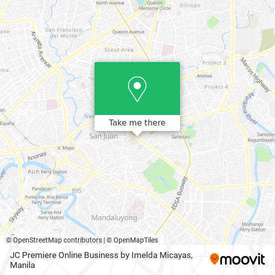 JC Premiere Online Business by Imelda Micayas map